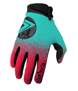 Annex 7 Dot Glove - Flo Red/Blue