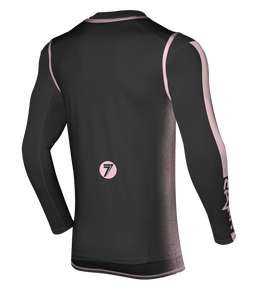 Zero Compression Jersey - Charcoal/Rose