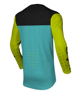 Youth Vox Aperture Jersey - Flo Yellow/Blue