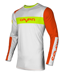 Youth Vox Fracture Jersey - White/Flo Orange