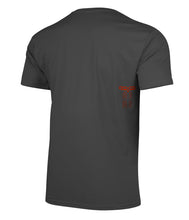 Load image into Gallery viewer, Dot Tee - Charcoal/Orange
