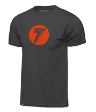 Load image into Gallery viewer, Dot Tee - Charcoal/Orange