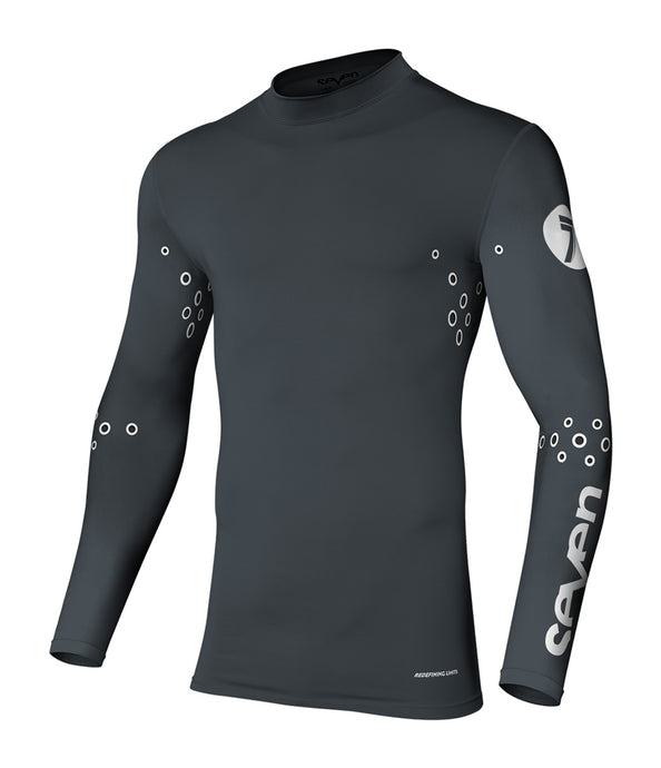 Zero Laser Cut Compression Jersey - Charcoal